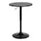 Armen Living Bentley Adjustable Pub Table in Black Brushed Wood and Black Metal finish LCBEPUBLK - alternate 1